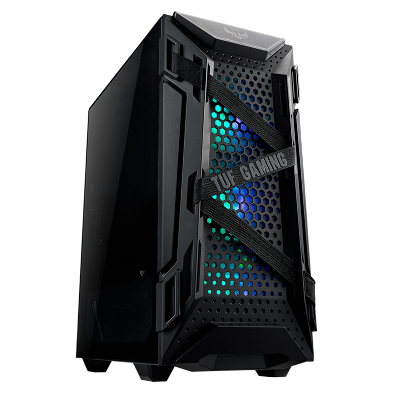 CASES ASUS SIN FUENTE PARA GAMERS ( GT301 TUF GAMING CASE/BLK/ARGB )